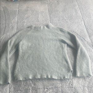 Ann Taylor Soft Gray Turtleneck Sweater